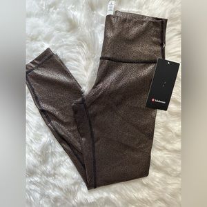 NWT Lululemon Wunder Under High Rise Tight Foil 28”